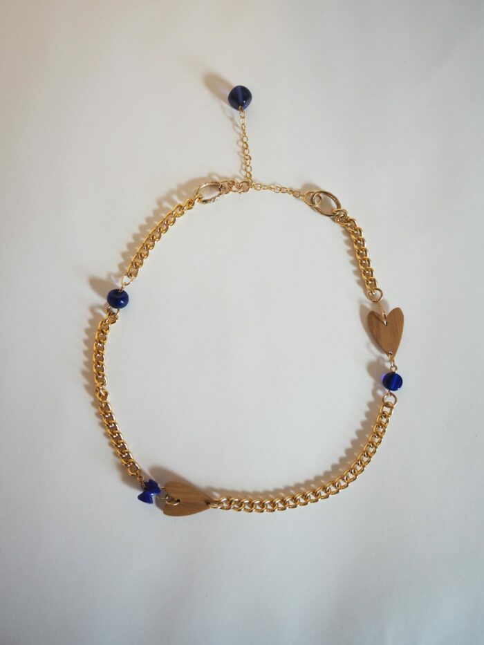 Collier CŒUR COBALT