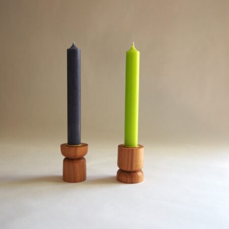 Bougeoirs en Hêtre - Duo