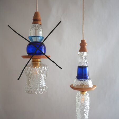 Suspension collection MUSE - Bleu Klin & Chêne